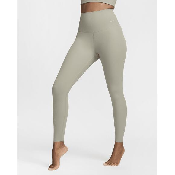 Nike Zenvy Rib Women’s High-Waisted 7/8 Leggings in Green, size M, NWT - Picture 3 of 12